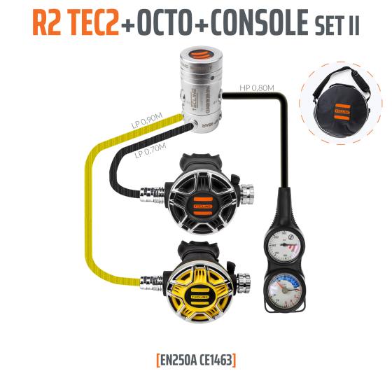 Regulator R2 TEC2 set II with octo + 2 elements console – EN250A