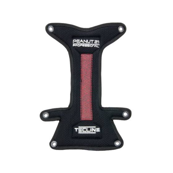 Backplate Soft Pad “H” Pro Red with Buoy Pocket – without Bolts & Nuts