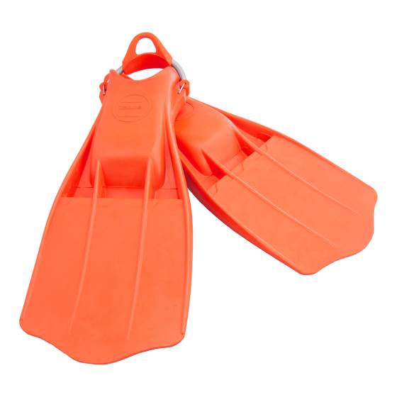 Rubber Fins Jetstream with Stainless Steel Spring Straps – Orange